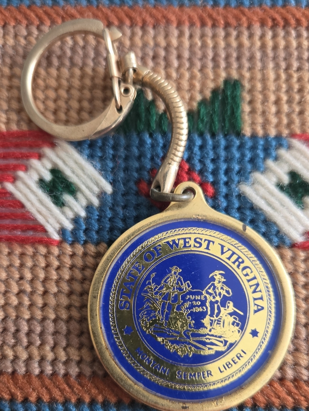 State Of West Virginia Keychain